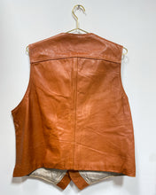 Load image into Gallery viewer, Vintage Caramel Leather Vest (XL)
