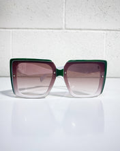 Load image into Gallery viewer, Oversized Square Sunnies in Green
