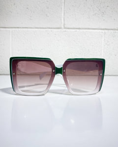 Oversized Square Sunnies in Green