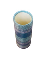 Load image into Gallery viewer, Midcentury Modern Blue Stripped vase
