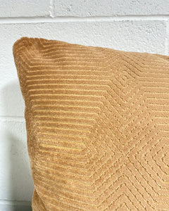 Rectangular Pillow in Gold Velvet