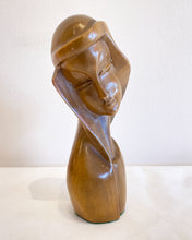 Load image into Gallery viewer, Vintage Wooden Sculptural Woman
