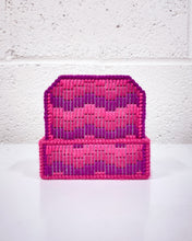 Load image into Gallery viewer, Set of 6 Pink and Purple Needlepoint Coasters
