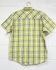 Zoo York Yellow Plaid Button Up (XL)