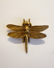 Load image into Gallery viewer, Gold Dragonfly Wall Hanging
