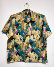 Load image into Gallery viewer, Button Up Shirt with Japanese Motif (M)
