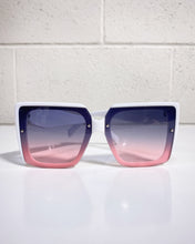 Load image into Gallery viewer, Oversized Square Sunnies in Rose
