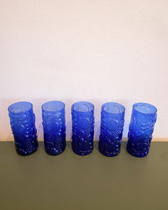 Blue Citrus Glasses - Set of 5