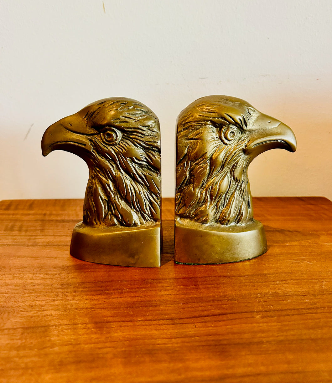 Brass Eagle Bookends