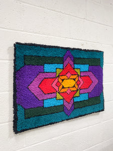 Vintage Colorful Woven Wall Hanging