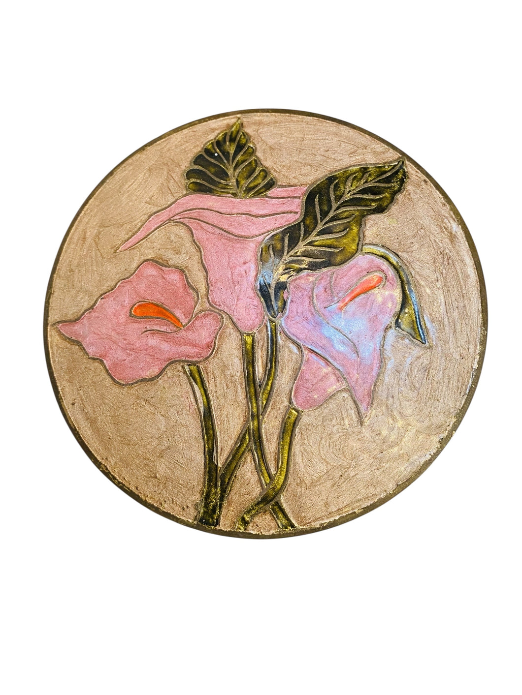 Lily Flower Enamel Catchall