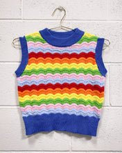 Load image into Gallery viewer, Rainbow Knit Sleeveless Blouse (M)
