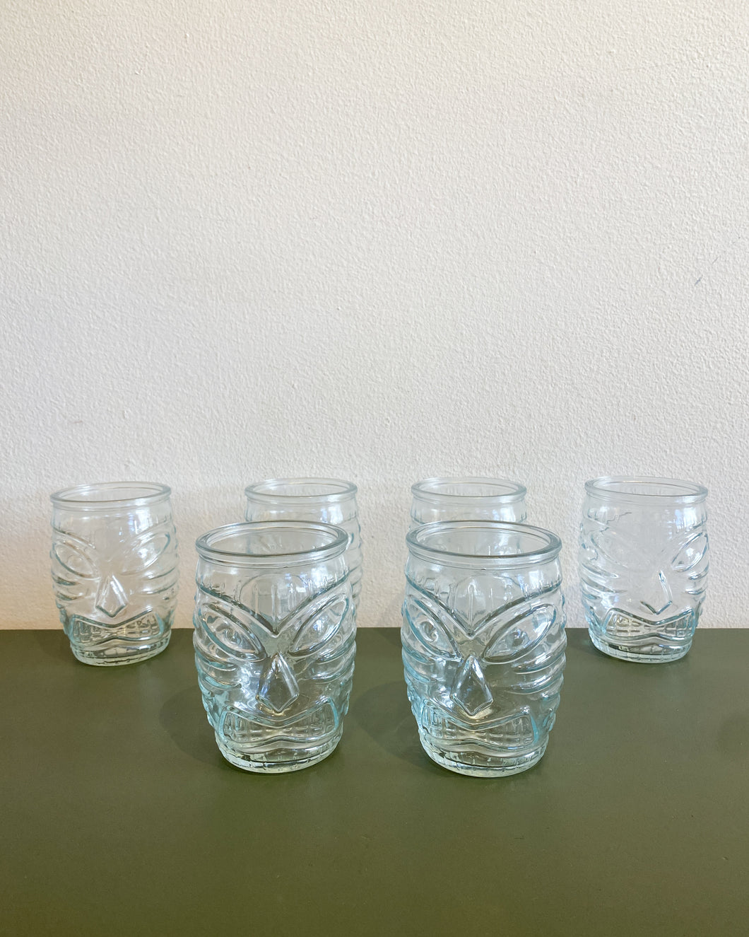 Set of 6 Tiki Glasses