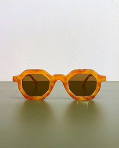 Amber Hexagonal Sunglasses