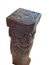 Load image into Gallery viewer, Hand Carved Iron Wood Aztec Totem
