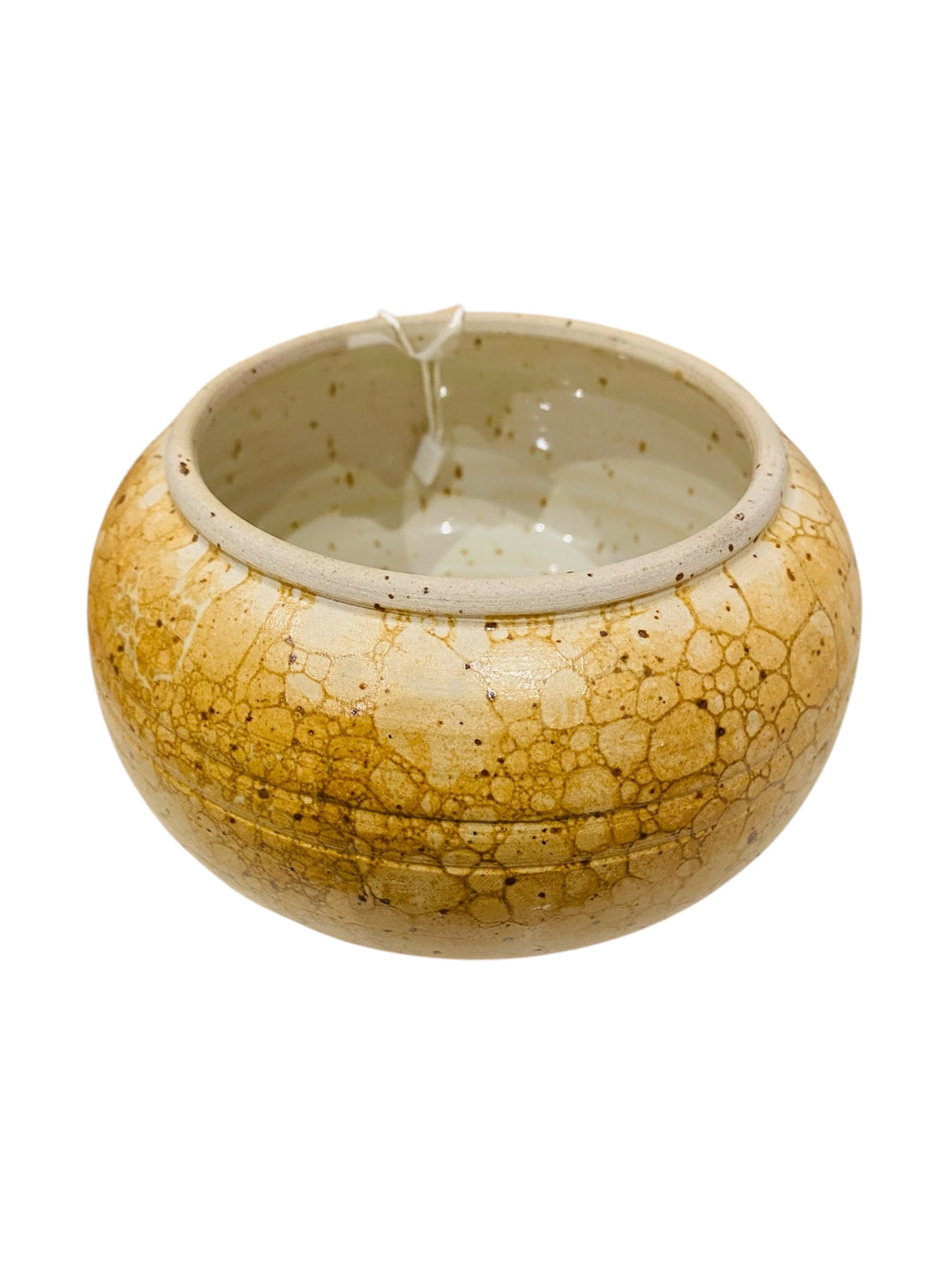 Bubble Glaze Signed Studio Pottery Bowl