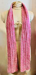 Knitted Pink Scarf