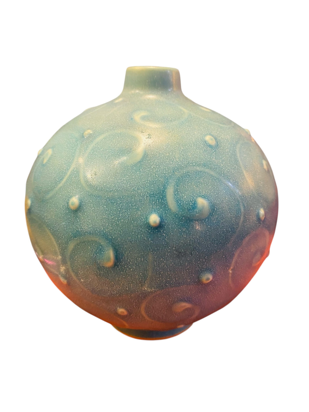 Small Whimsical Turquoise weed Pot