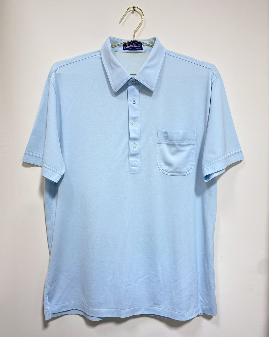 Vintage Baby Blue Collared Shirt (L)