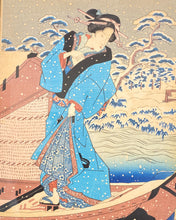 Load image into Gallery viewer, Antique Ukiyo-e Block Print by Kunisada Utagawa
