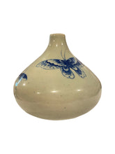 Load image into Gallery viewer, Blue Butterflies with Celadon Glaze Pottery

