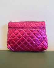 Load image into Gallery viewer, Metallic Hot Pink Quilted Purse
