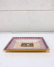 Load image into Gallery viewer, Vintage Rectangular Pink and Purple Mosaic Catchall

