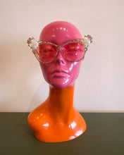 Load image into Gallery viewer, Pink Jeweled Cat Eye Sunnies
