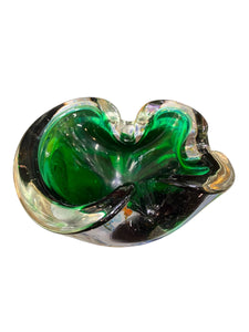 Small Green Somersso Murano Catchall