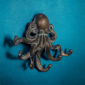 Octopus Wall Hook Gold