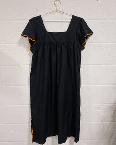 Black Embroidered Nicaragua Dress