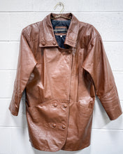Load image into Gallery viewer, Vintage Sienna Brown Leather Jacket (L)
