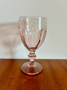 Gibraltar Pink Libbey Glass Duratuff Goblet