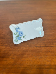 Vintage Porcelain Floral Write on Name Table Place Cards Setting