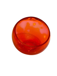 Red Orange Glass Sphere Catchall