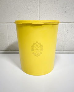 Vintage Butter Yellow Tupperware Canister - Large
