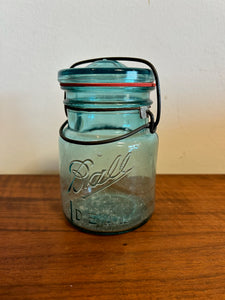 Clear Blie Glass Ball Ideal Mason Jar