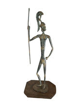 Load image into Gallery viewer, Rare Frederick Weinberg Style Soldier Bronze Statue Figurine 60S
