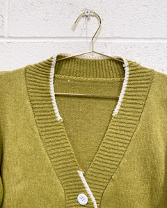 Avocado Green Cardigan