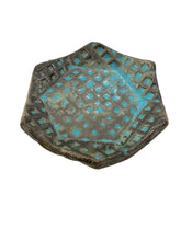 Load image into Gallery viewer, Hexagonal Turquoise Blue Textured Catchall
