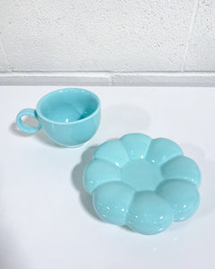 Tiffany Blue Cloud Saucer and Mug