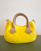 Load image into Gallery viewer, She’s a Little Handsy Yellow Purse

