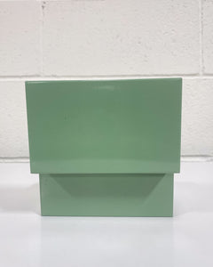 Green Metal Recipe Box