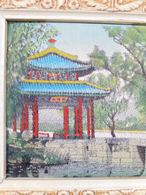 Load image into Gallery viewer, Small Intricate Asian Silk Textile of a Landscape
