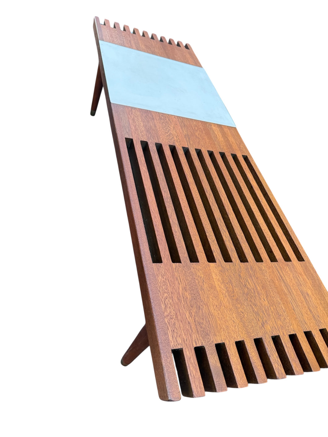 Restored Mid-Century Modern Coffee Table with Formica Side Table