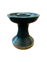 Load image into Gallery viewer, 1976 Mossy Green Studio Pottery Candle Holder
