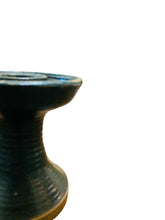 Load image into Gallery viewer, 1976 Mossy Green Studio Pottery Candle Holder
