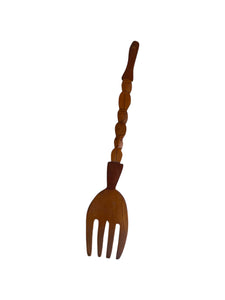 Large Carved Tiki Fork