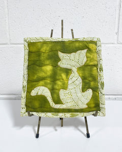 Handmade Kitty Tile Trivet Cover