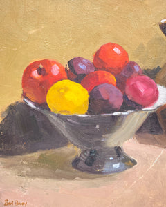 Vintage Still Life Oil Painting of Fruits by Ben Brady